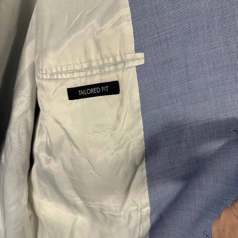 Light Blue Men's Two-Button Blazer - Classic Tailored Style
